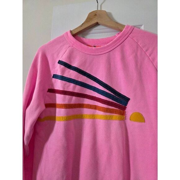 Aviator nation Daydream Crew Sweatshirt, Neon Pink M - Picture 5 of 7